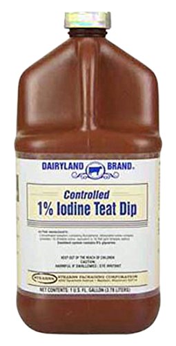 Product Cover stearns packaging corporation st0201-db-tl31 Gallon, 1% Controlled Iodine Teat Dip