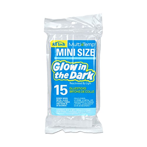 Product Cover Adhesive Technologies Glow in The Dark Mini Glue Sticks, 5/16 by 4-Inch