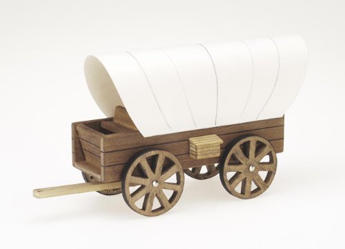 Product Cover Darice 9181-24 Wooden Model, Cover Wagon Kit, 8.5 x 4.5-Inches