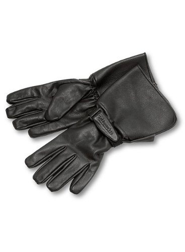 Product Cover Milwaukee Motorcycle Clothing Company Men's Leather Gauntlet Riding Gloves (Black, X-Large)