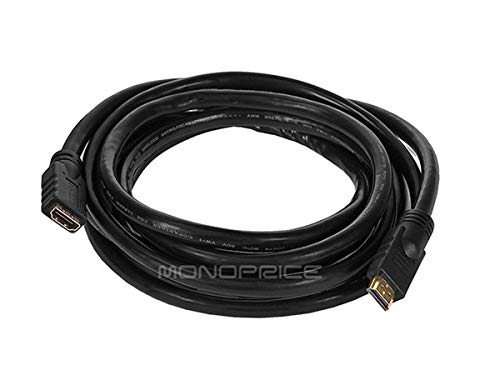 Product Cover Monoprice Commercial Series Premium 10ft 24AWG CL2 High Speed HDMI Cable Male to Female Extension - Black