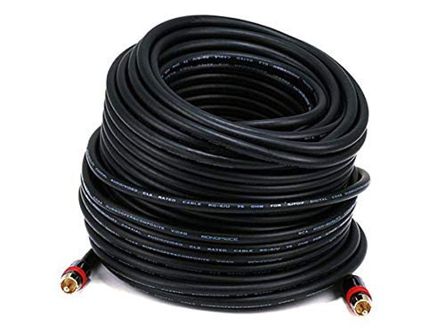 Product Cover Monoprice 100ft High-quality Coaxial Audio/Video RCA CL2 Rated Cable - RG6/U 75ohm (for S/PDIF, Digital Coax, Subwoofer & Composit