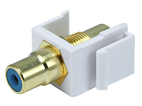 Product Cover Monoprice 106545 Keystone Jack-Modular RCA with Blue Center, White