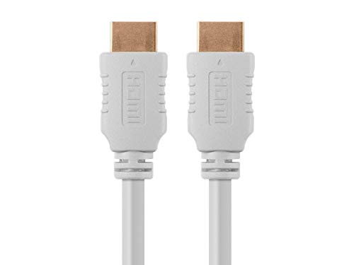 Product Cover Monoprice HDMI High Speed Cable - 10 Feet - White, 4K@60Hz, HDR, 18Gbps, YUV 4:4:4, 28AWG - Select Series