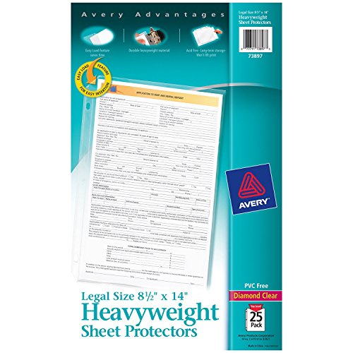 Product Cover Avery Heavyweight Diamond Clear Sheet Protectors, 8.5