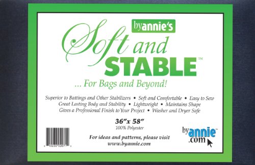 Product Cover ByAnnie's Soft and Stable Fabric, 36 by 58-Inch, Black