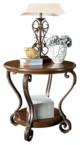 Product Cover Signature Design by Ashley - Nestor Traditional End Table, Medium Brown