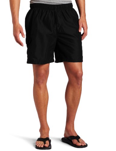 Product Cover Kanu Surf Men's Havana Swim Trunks (Regular & Extended Sizes), Black, Medium
