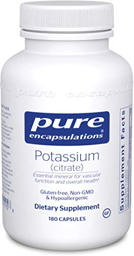 Product Cover Pure Encapsulations - Potassium (Citrate) - Essential Mineral for Vascular Function and Overall Health* - 180 Capsules
