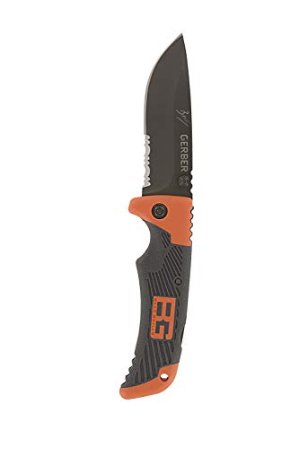Product Cover Gerber Bear Grylls Scout Knife, Serrated Edge, Drop Point [31-000754]
