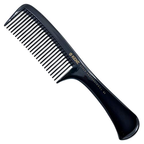 Product Cover Kent SPC83 Handmade Handled Rake Comb with Coarse Teeth (220mm) - Anti-Static, Unbreakable & Heat Resistant for Men/Women, Detangler