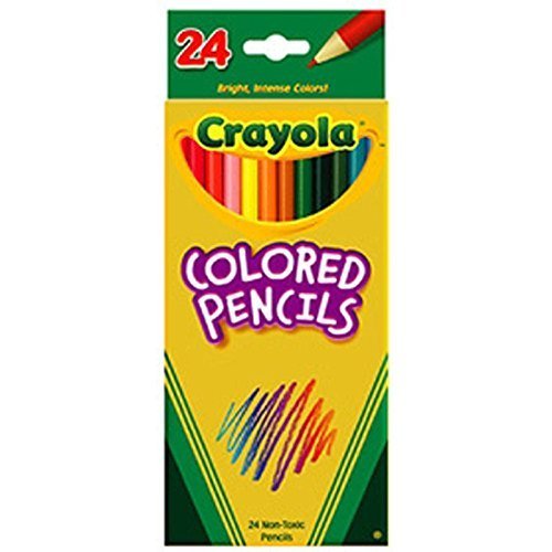 Product Cover Crayola Products - Crayola - Pencils Long Cannon Woodcase Color, 3.3mm, 24 Assorted Colors / Set - Sold as 1 Set - Presharpened Points. - Bright colors and smooth Laydown. - Made from reforested wood.