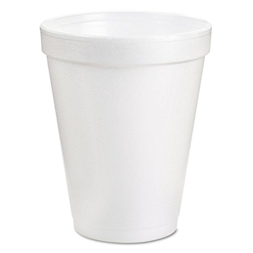 Product Cover DART 8J8 Insulated Styrofoam Cup, 8 Oz, 1000/CT, White, 8 Ounce