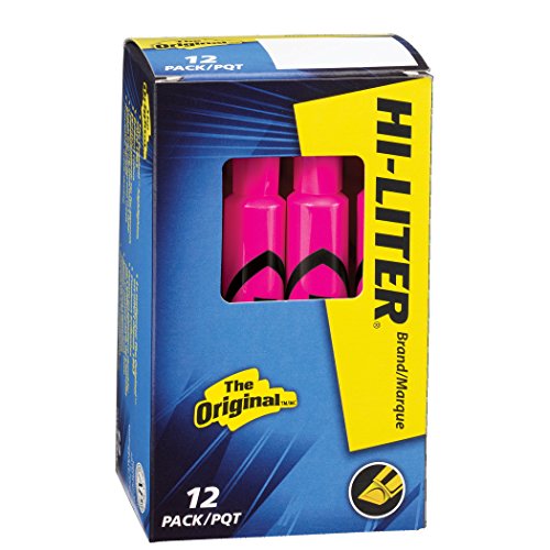 Product Cover HI-LITER Desk Style, Fluorescent Pink, Box of 12 (24010)
