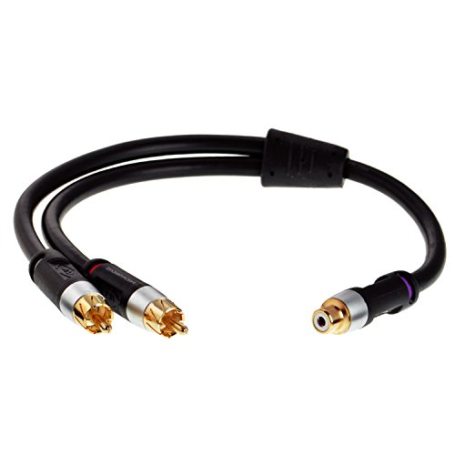 Product Cover Mediabridge Ultra Series RCA Y-Adapter (12 Inches) - 1-Female to 2-Male for Digital Audio or Subwoofer - (Part# CYA-2M1F-P)
