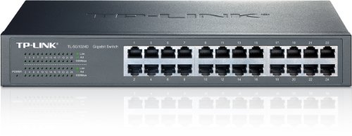 Product Cover TP-Link 24-Port Gigabit Ethernet Unmanaged Switch | Plug and Play | Desktop/Rackmount | Fanless | Limited Lifetime (TL-SG1024D)