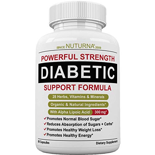 Product Cover Diabetic Support Formula - 28 Vitamins Minerals & Herbs with 300 mg Alpha Lipoic Acid for Blood Sugar Support - Healthy Body Weight & Extra Energy Support - Multivitamin Supplement for Men & Women