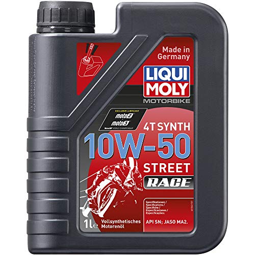 Product Cover LIQUI MOLY 1502 Motorbike 10W-50 4T Street Race Fully Synthetic Engine Oil (1 Litre)