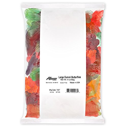 Product Cover Albanese Candy, Large Assorted Fruit Gummi Butterflies, 80 Ounce (Pack of 1)