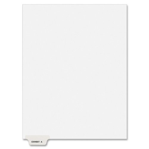Product Cover Avery Individual Legal Dividers, Letter Size, Exhibit A, Pack of 25 (11940), White