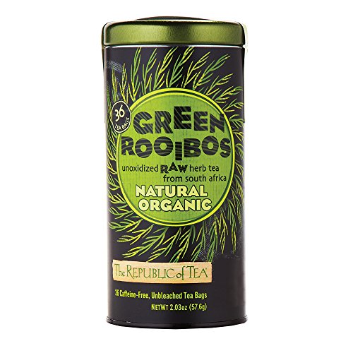 Product Cover The Republic of Tea 100% Organic Natural Green Rooibos Tea Bags, 36 Tea Bag Tin