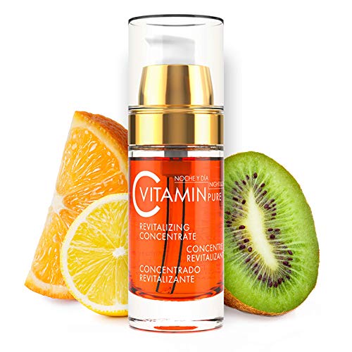 Product Cover Noche Y Dia Vitamin C Serum - Daily Anti Aging Formula for Face & Skin - Brighten & Even Skin Tone - Reduce Appearance Of Wrinkles, Dark Circles, Fine Lines, Sun Damage - Boost Collagen - 1.02 oz