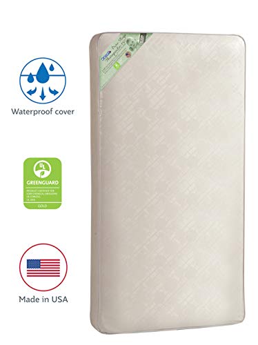 Product Cover Kolcraft Pure Sleep Therapeutic 150 Waterproof Toddler & Baby Crib Mattress - 150 Extra Firm Coils, 51.7