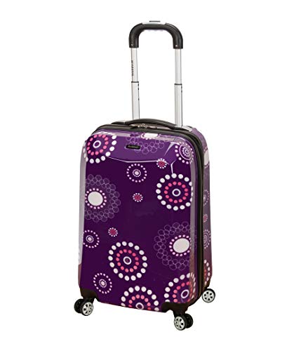 Product Cover Rockland Vision Hardside Spinner Wheel Luggage, Purple Pearl