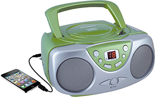 Product Cover Sylvania SRCD243 Portable CD Player with AM/FM Radio, Boombox(Green)