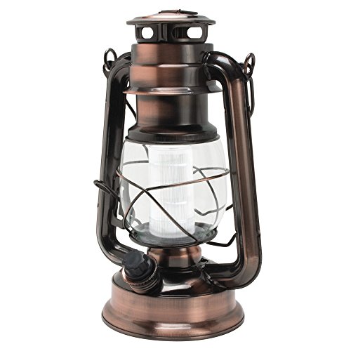 Product Cover NorthPoint 190462 12 LED Vintage Style Outdoor Lighting Lantern for Multi Purpose Use, Copper
