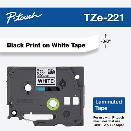 Product Cover Brother Genuine P-touch TZE-221 Tape, 3/8