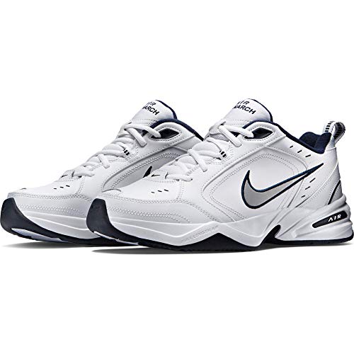 Product Cover Nike Men's Air Monarch IV Running Shoe Metallic Silver/Mid Navy (8)