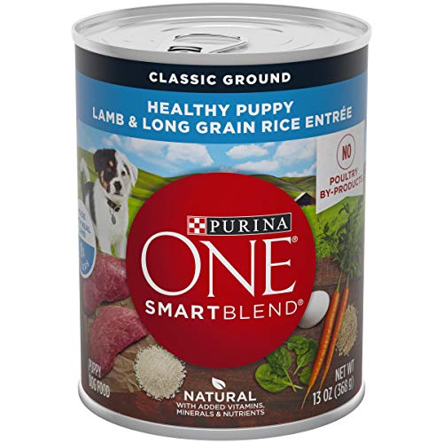 Product Cover Purina ONE Natural Pate Wet Puppy Food, SmartBlend Healthy Puppy Lamb & Long Grain Rice Entree - (12) 13 oz. Cans