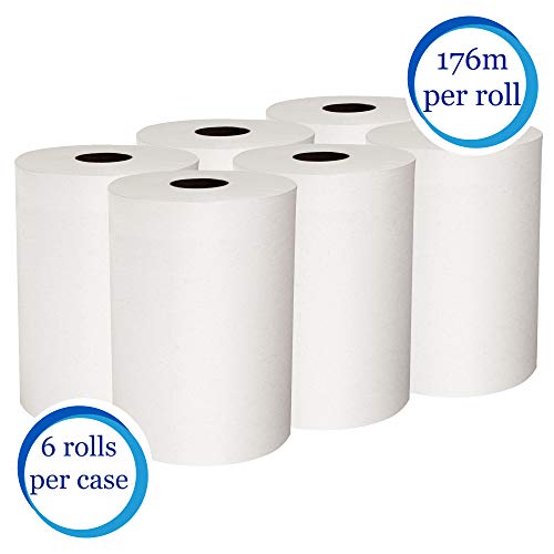 Product Cover Scott Control Slimroll Hard Roll Paper Towels (12388) with Fast-Drying Absorbency Pockets, White, 6 Rolls / Case, 580' / Roll