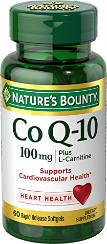 Product Cover Natures Bounty CoQ10 100mg Plus with L carnitine 60 Softgels