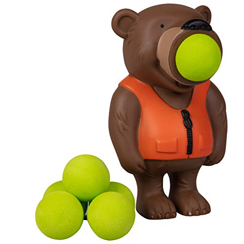 Product Cover Hog Wild Bear Popper Toy - Shoot Foam Balls Up to 20 Feet - 6 Balls Included - Age 4+