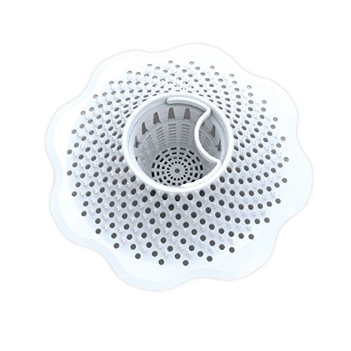 Product Cover DANCO Tub Drain Protector Hair Catcher | Strainer | Bathtub Drain Snake, Snare and Auger | Hair Drain Clog Prevention (10306)