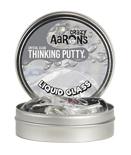 Product Cover Crazy Aaron's Thinking Putty 4 Inch Tin (3.2 oz) - See-Through Putty, Soft Texture - Never Dries Out