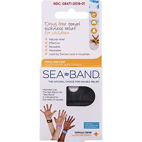 Product Cover Sea-Band Wristband, Child, Colors May Vary, 1 Pair, Anti-Nausea Acupressure Motion or Morning Sickness