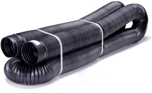 Product Cover Flex-Drain 52011 Flexible/Expandable Landscaping Drain Pipe, Solid, 4-Inch by 50-Feet