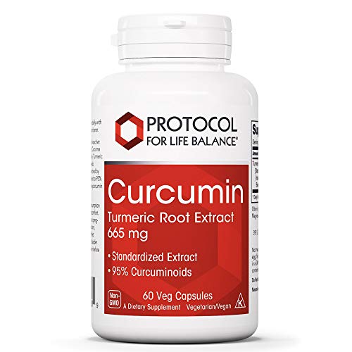 Product Cover Protocol For Life Balance - Curcumin - Turmeric Root Extract 665 mg - Reduces Joint Inflammation and Helps Maintain Normal Cardiovascular Health - 60 Veg Capsules