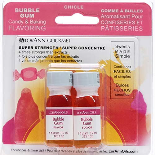 Product Cover Lorann Oils Candy and Baking Flavoring Bottle 2/pkg , .125 oz, Bubble Gum