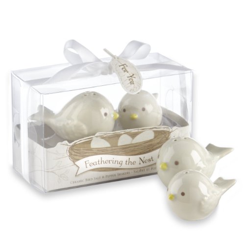 Product Cover Kate Aspen Feathering The Nest Ceramic Birds Salt and Pepper Shakers