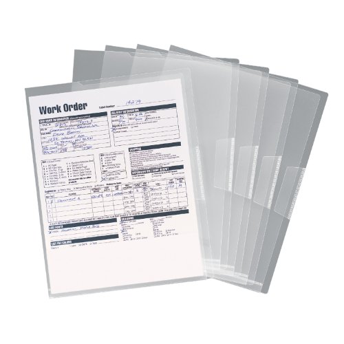 Product Cover Smead Organized Up Poly Translucent Project Jacket, Letter Size, Clear, 5 per Pack (85751)