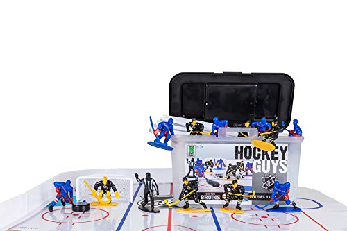 Product Cover Kaskey Kids NHL Hockey Guys -Rangers vs Bruins - Inspires Kids Imaginations with Endless Hours of Creative, Open-Ended Play - Includes 2 Teams & Accessories - 25 Pieces in Every Set