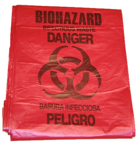 Product Cover First Voice BHAZ01 5 gallon Red Biohazard Bag (Pack of 10)