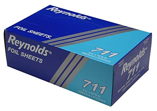 Product Cover Reynolds Wrap 711 Pop-Up Interfolded Aluminum Foil Sheets, 9 x 10 3/4, Silver, 6 Packs of 500 (Case of 3000 Sheets)