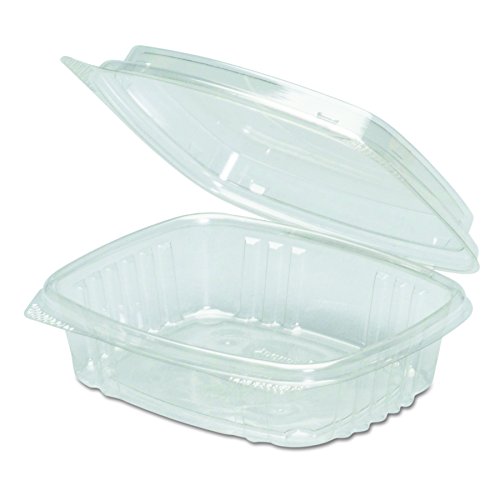Product Cover Genpak AD08F Clear Hinged Deli Container, APET, 8 oz, 5 3/8 x 4 1/2 x 2 (Case of 200)