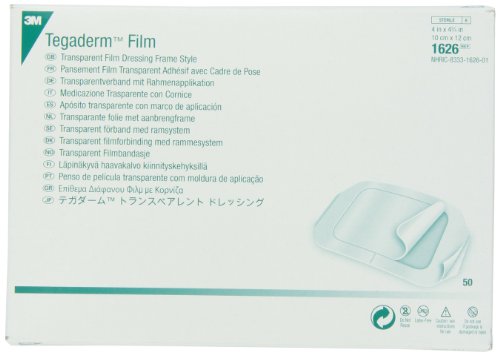 Product Cover 3M Tegaderm Transparent Film Dressing Frame Style 1626 (Pack of 50)
