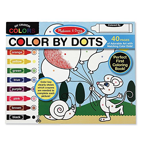 Product Cover Melissa & Doug Color by Dots - 40 Pages, Includes Color Key for Beginners